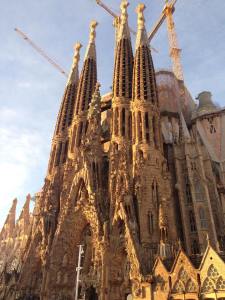 La Sagrada Familia's ornate exterior 
